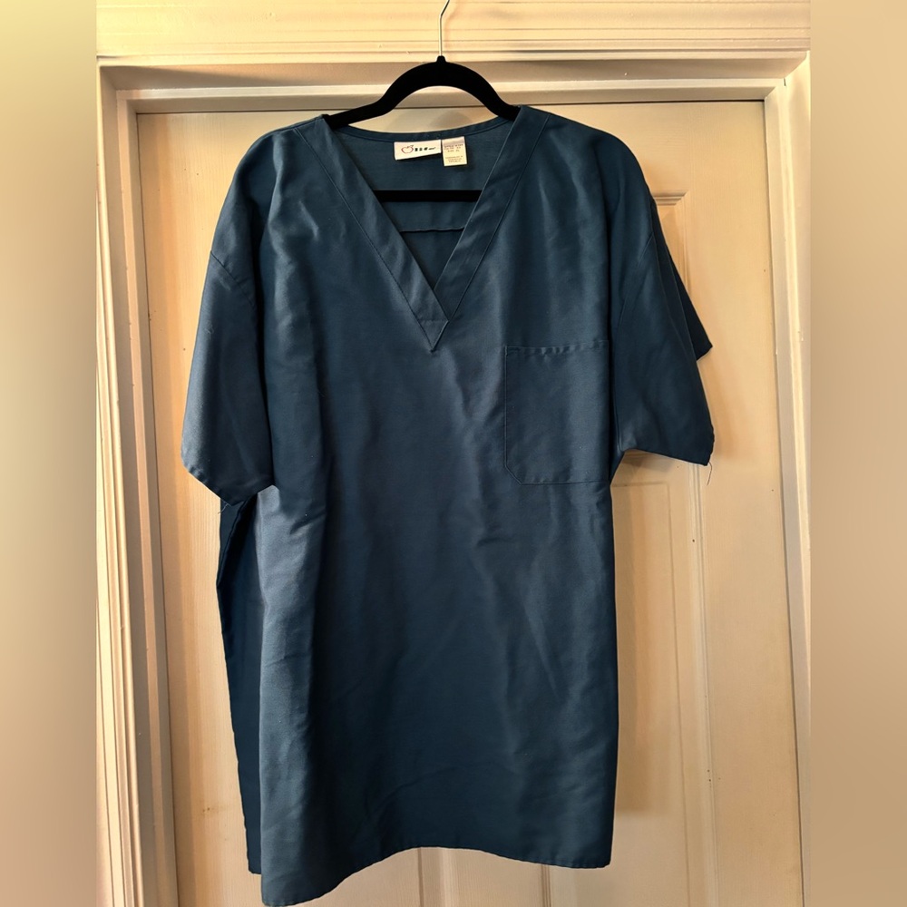 Teal scrub top